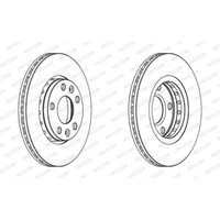 Ferodo 2X Bremsscheibe Vorne Ø280 Mm BelüFtet FüR Dacia Duster Renault ScéNic