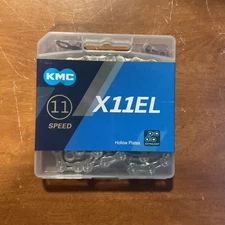 KMC Unisex - Adult Black Tech X11EL Bike Chain