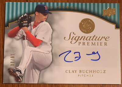 Clay BUCHHOLZ 2008 UD Premier Signature Premier AUTO #SP-CB 8/61 NM Red Sox