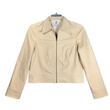 Vintage Renfrew Women’s Full-Zip Jacket Khaki Point Collar Size M Made in USA