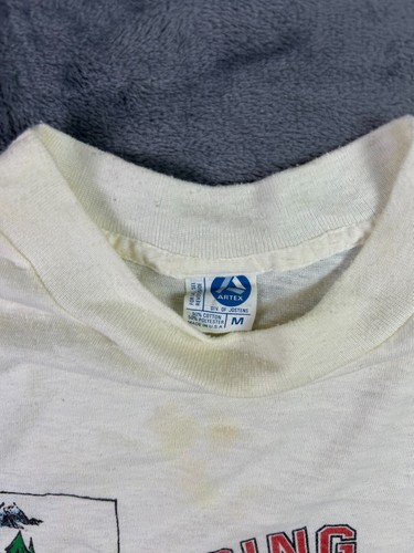 Vintage 80s Fort Irwin California Military T-Shirt Artex M USA Made Army Tee - Picture 4 of 7
