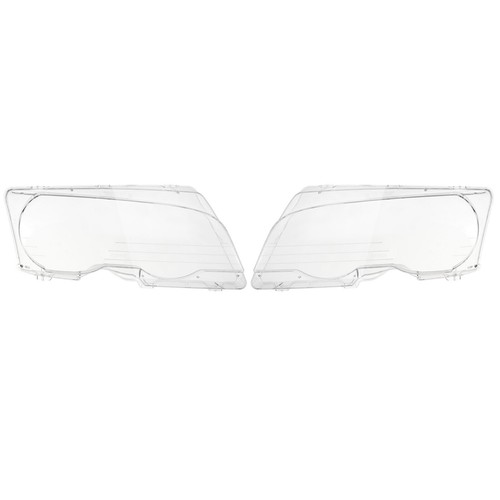 For BMW E46 3 Series 1999-2003 L&R Headlight Headlamp Lens Clear Lens Cover - Picture 4 of 10