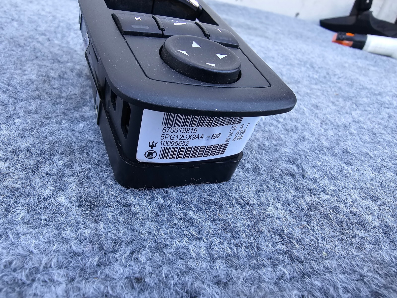 LEFT FRONT MASTER POWER WINDOW SWITCH 74k 14-19 MASERATI GHIBLI S QUATTROPORTE