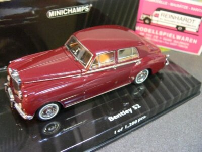 Bentley S2 grise & bleue (Minichamps) 1/43e