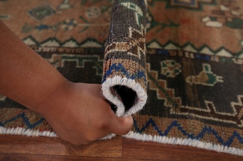 Vintage Rust Handmade Wool Bakhtiari Area Rug 5x10 Tribal Traditional Carpet - Picture 20 of 22