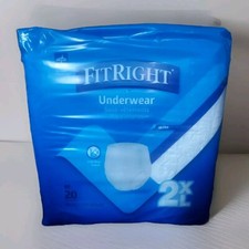 48 Count - Medline FitRight Ultra Adult Underwear - 2XL.  68-80 Inches 