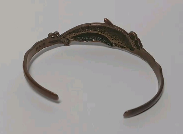 Copper Dolphin Cuff Bracelet - image 4