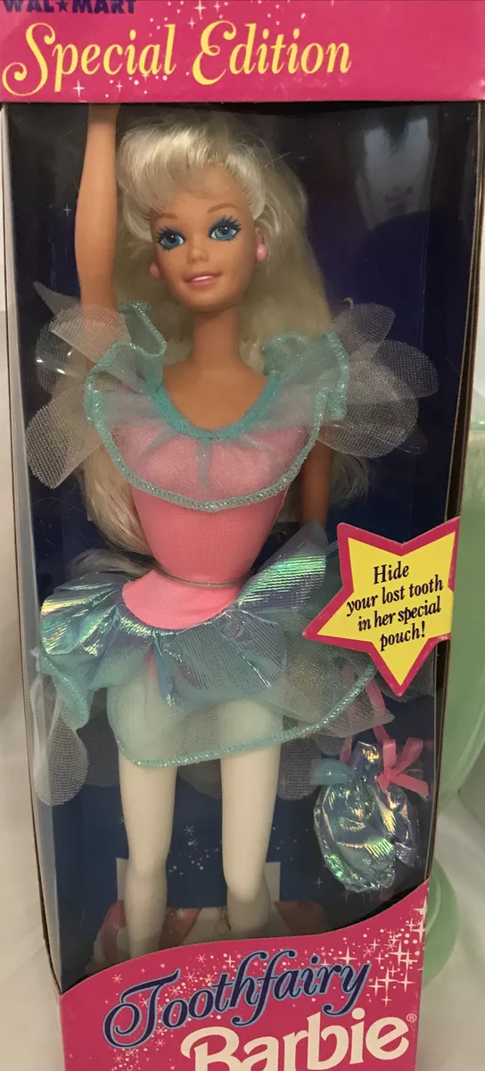 Vintage Mattel 1994 Wal Mart Special Edition Tooth Fairy Barbie Doll 11645 NRFB