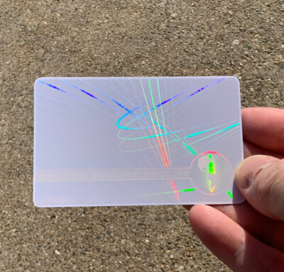Hologram Overlays - Web & Earth ID Card Teslin / 100 pack / PVC ID CARD