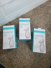 Silicone Breast Pump Set With Suction Base Lot Of 4