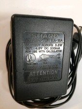 Sharp Corporation Genuine EA-18A Calculator Adaptor Made in Japan 4.5V DC 3.8 W