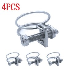 4pcs Adjustable Double Wire Hose/Tube Clamp