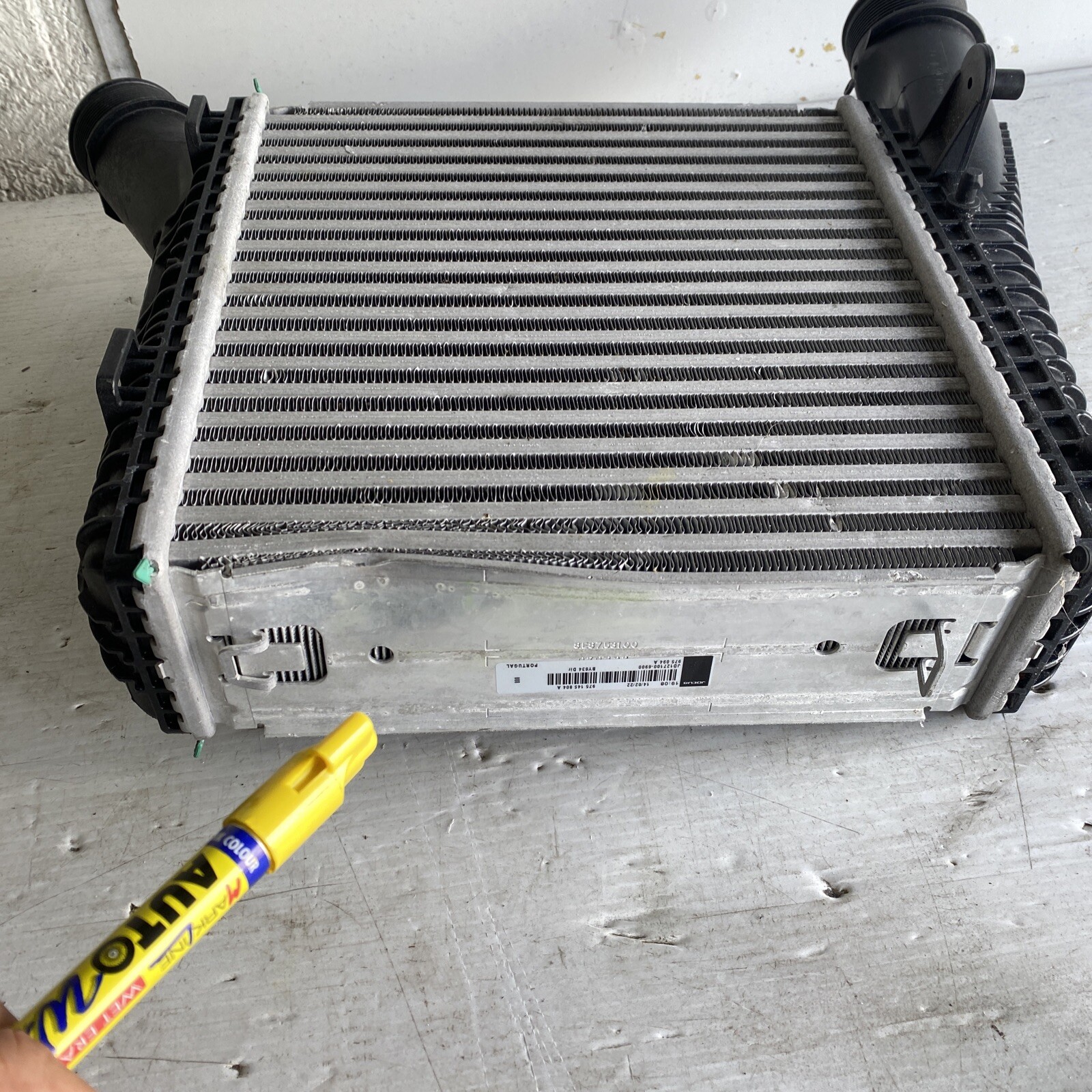 19-22 BENTLEY CONTINENTAL GT ENGINE MOTOR SIDE AIR INTERCOOLER RADIATOR OEM