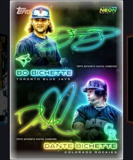 Topps Bunt Digital 2021 ICONIC Bo Bichette/ Dante Bichette Neon Card