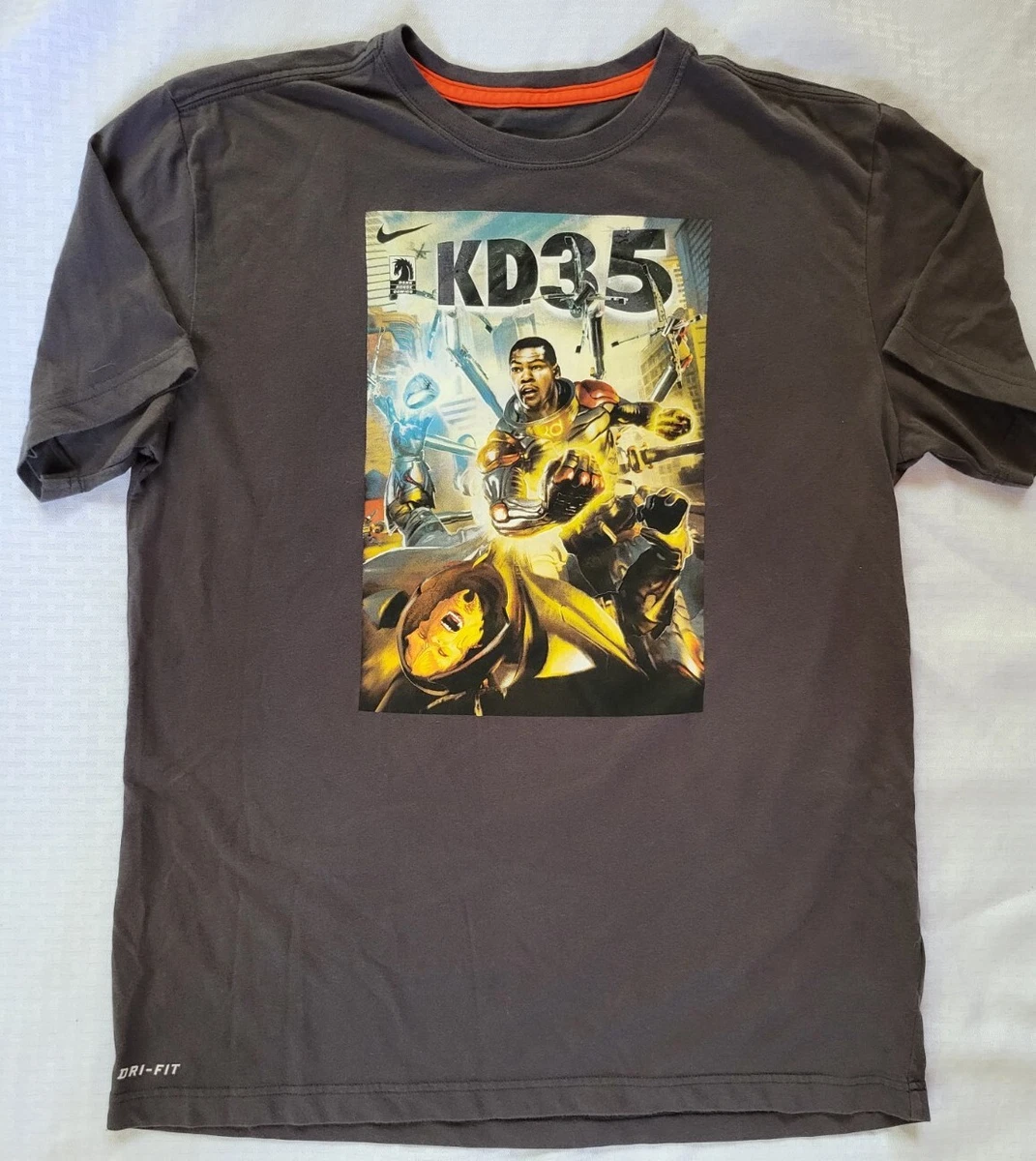Nike Dri Fit Dark Horse Comics KD35 Kevin Durant Gray shirt Large