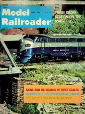 Model Railroader Magazine February 1975 Signs and Billboards in Three Scales