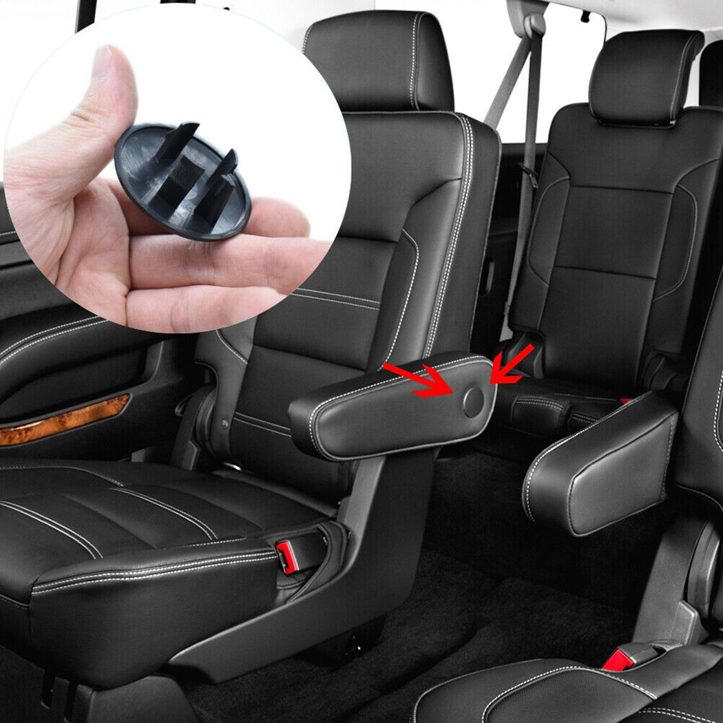 2-Piece Rear Seat Armrest Cover Caps For Chevy Tahoe, Suburban, Cadillac Escalade, GMC Yukon 5 thumbnail image