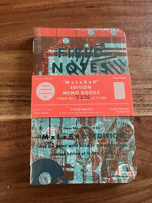 Field Notes Notebooks MLBD (Mondo LandLand Burlesque DDC) #3276 of 11,500