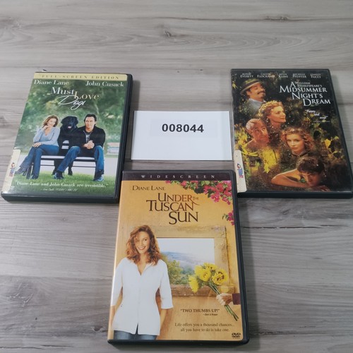 3 DVD Lot Diane Lane Must Love Dogs Midsummer Nights Dream Under The Tuscan Sun - Picture 12 of 12