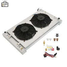 Radiator+Shroud+Electric Fan 3Row For 1988-99 Chevy GMC C/K 1500 2500 3500