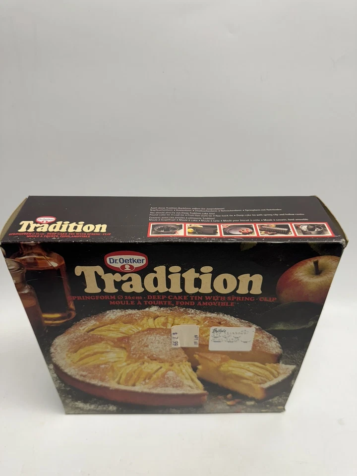 DE COLECCIÓN RARO Dr. Oetker Springform 26 cm Tradición Deep Cake Lata Hecho en Alemania Foto 2 de 4