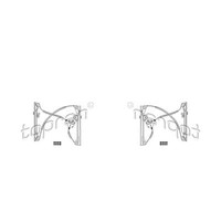 Topran 2X Fensterheber Elektrisch Vorne Links Rechts FüR VW Polo 9N 9A4 9A2