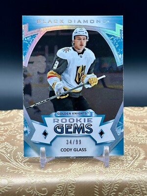 2019-20 UD Black Diamond Rookie Gems Spectrum #RG-CG Cody Glass #'d 34/99