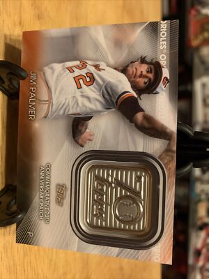 2021 Topps Update Jim Palmer 70th Anniversary Commemorative Patch Relic Orioles