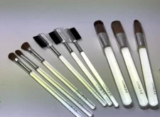 CLINIQUE BRUSHES EYE SHADOW & EYE BROW  3  set 6"long