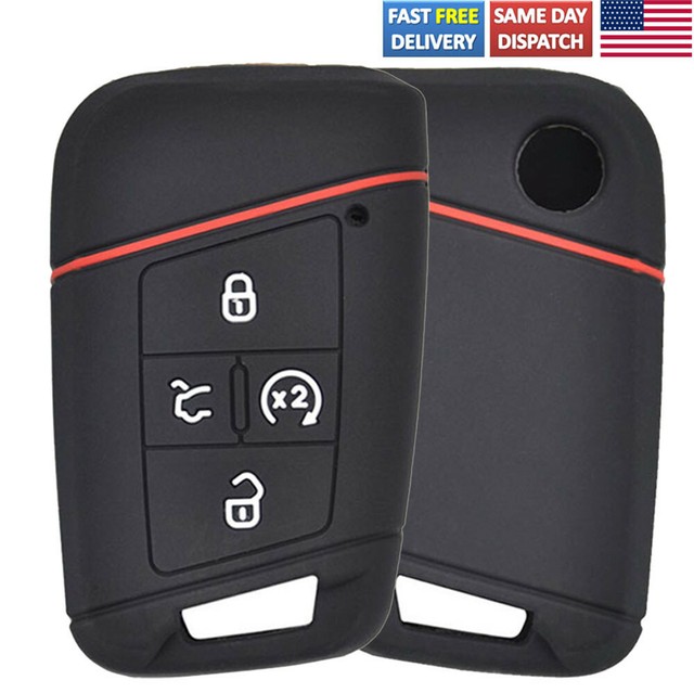 2019 Volkswagen Tiguan Key Fob Silicone Remote flip key case fob for VW Tiguan Passat Golf Atlas 2018