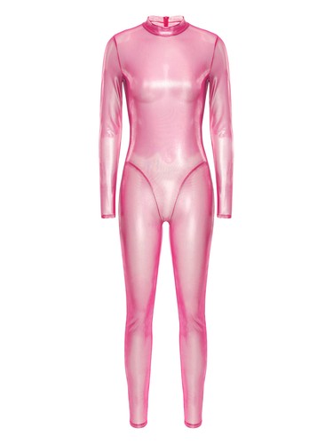 Mujer Catsuit Disco Body Tentador Bodystockings Prendas para dormir Ropa de dormir Brillante - Imagen 53 de 80