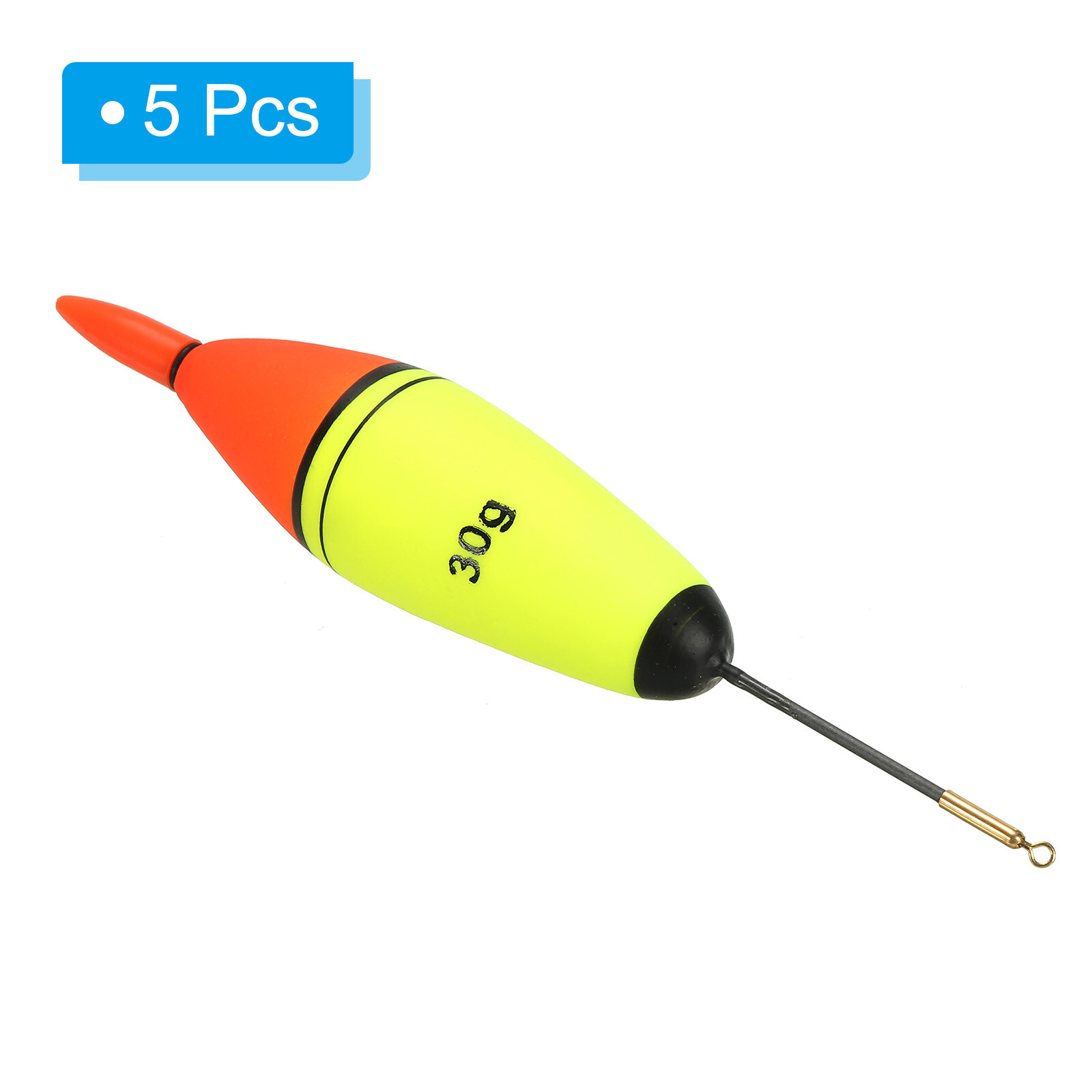 0.7oz Lighted Fishing Slip Bobbers, 5 Pack EVA Light Up in Red Fishing