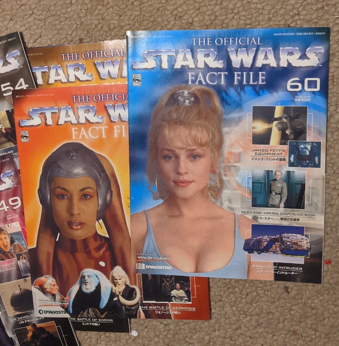 7x DeAgostini Series Star Wars Fact File Volumes In Total