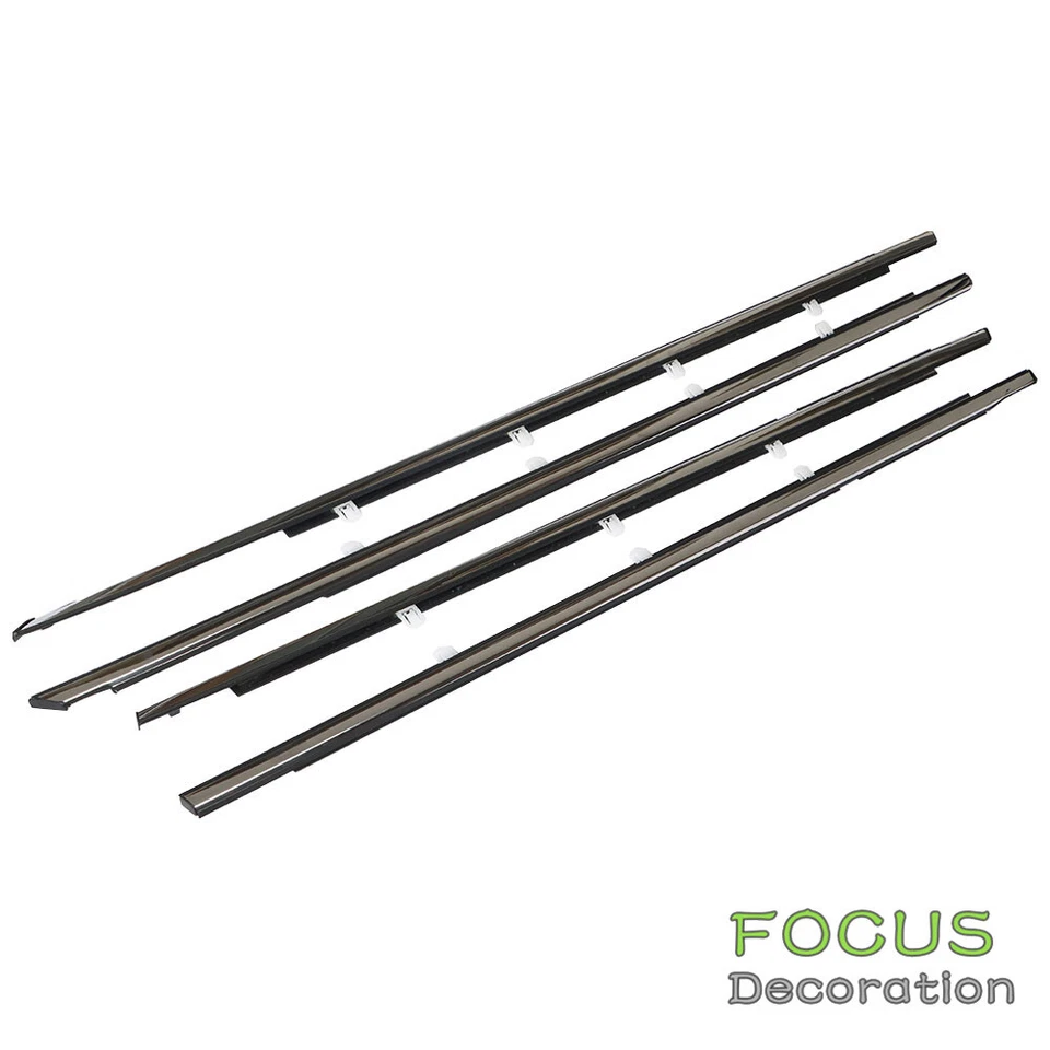 Cinturón de sellado de moldura de ventana cromado para Honda Accord 2008-11 2012 Foto 3 de 4