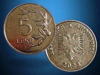 ALBANIA 2023 5 LEKE COIN UNC Current in Circulation