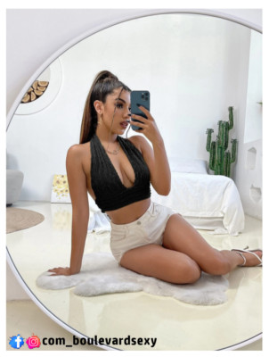   Sport Verführung Top Cop Fitness Sexy   Rundhalsausschnitt Rückenfrei Knoten Cropped Gr>L