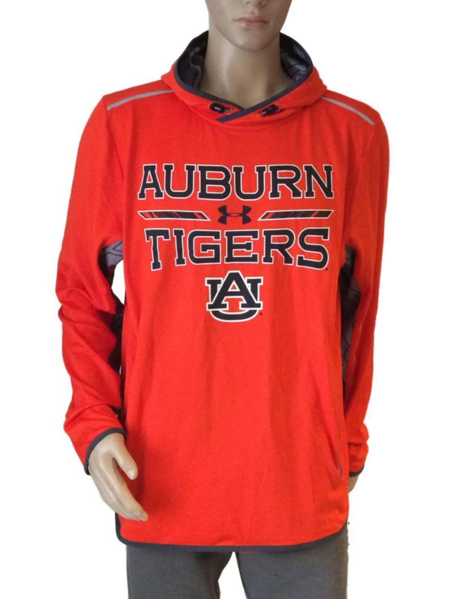 Auburn Tigers Under Armour Coldgear Orange LS Pullover Hoodie