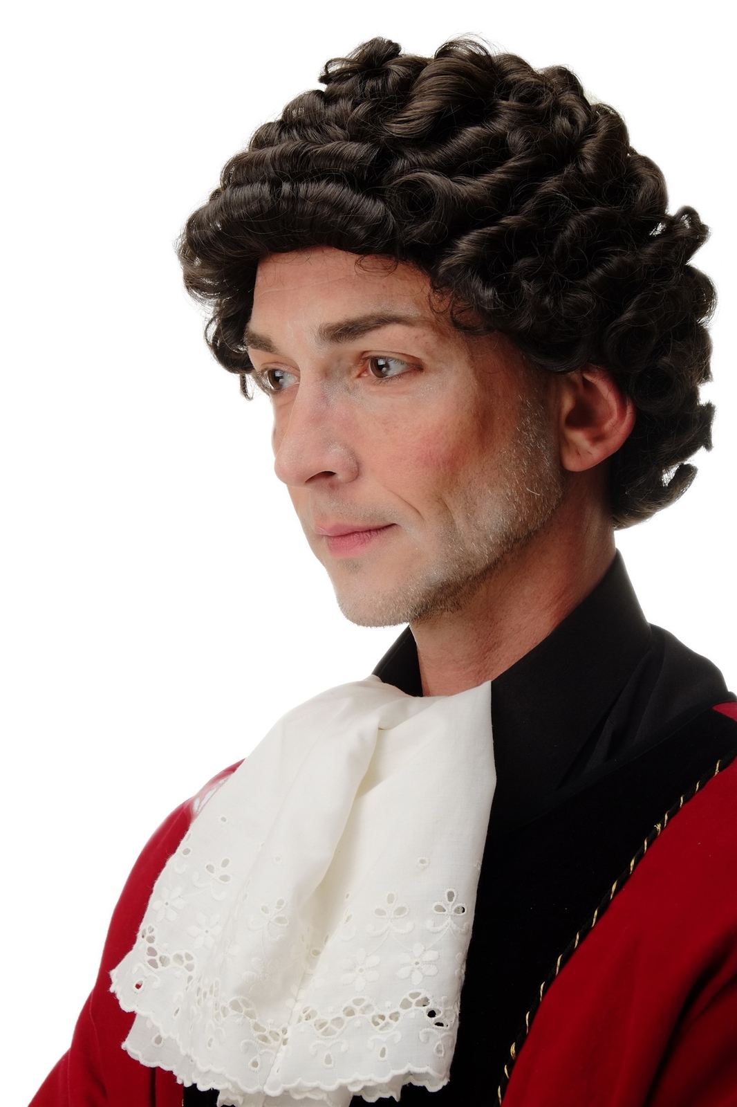 Quality Wig Men Women Renaissance Baroque Nobility Brown GFW1616-6