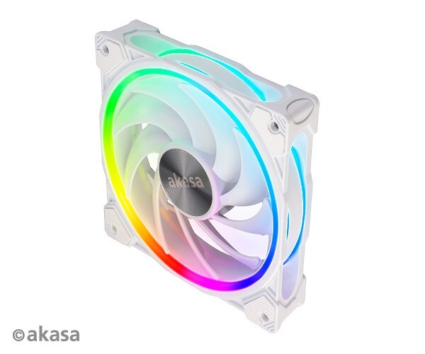 Akasa AK-FN108-WH SOHO AR Addressable RGB Case Fan 120mm Multicoloured