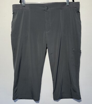 Riders by Lee Womens Jeans Gray Capri Pants Pockets Size 20W