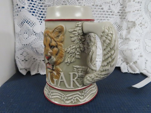 NUEVA Taza Ceramarte El Puma Piedra Tom O'Briens Animal Americano 2000 Brasil 3D - Imagen 6 de 7