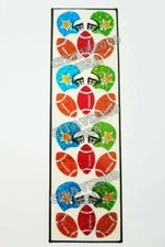 HAMBLY STUDIOS PRISMATIC STICKERS AMERICAN FOOTBALL HELMETS BALLS RARE RETIRED 