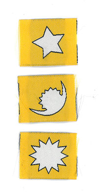 SCOUTS OF NEPAL - NEPALESE CUB SCOUT (CS) RANK AWARD PATCH SET OF 3