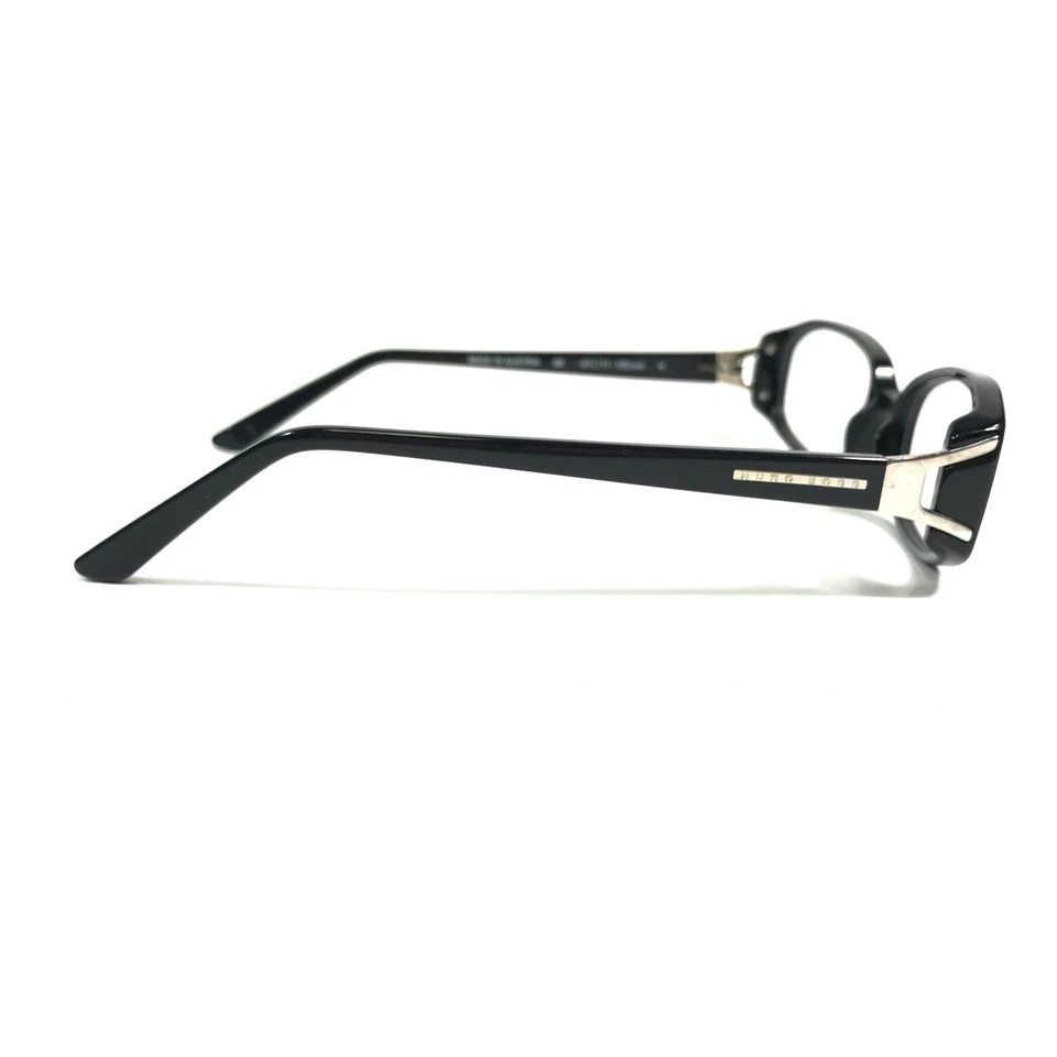 Monturas de gafas Hugo Boss HB 11539 BK negras plateadas rectangulares 51-17-125 Foto 3 de 4