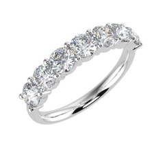 Diamond Eternity Ring In Platinum Labgrown Round Brilliant Cut Wedding Band