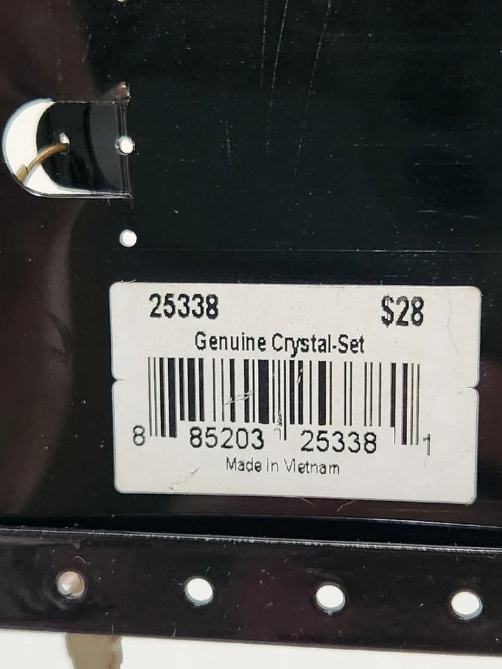 2 pares de pendientes de cristal Cookie Lee Foto 4 de 4