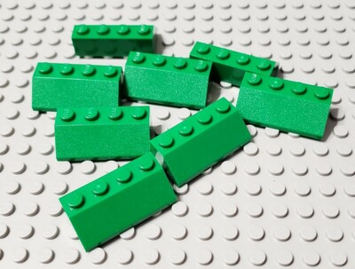LEGO Lot of 4 Blue 2x4 Roof Slope Pieces