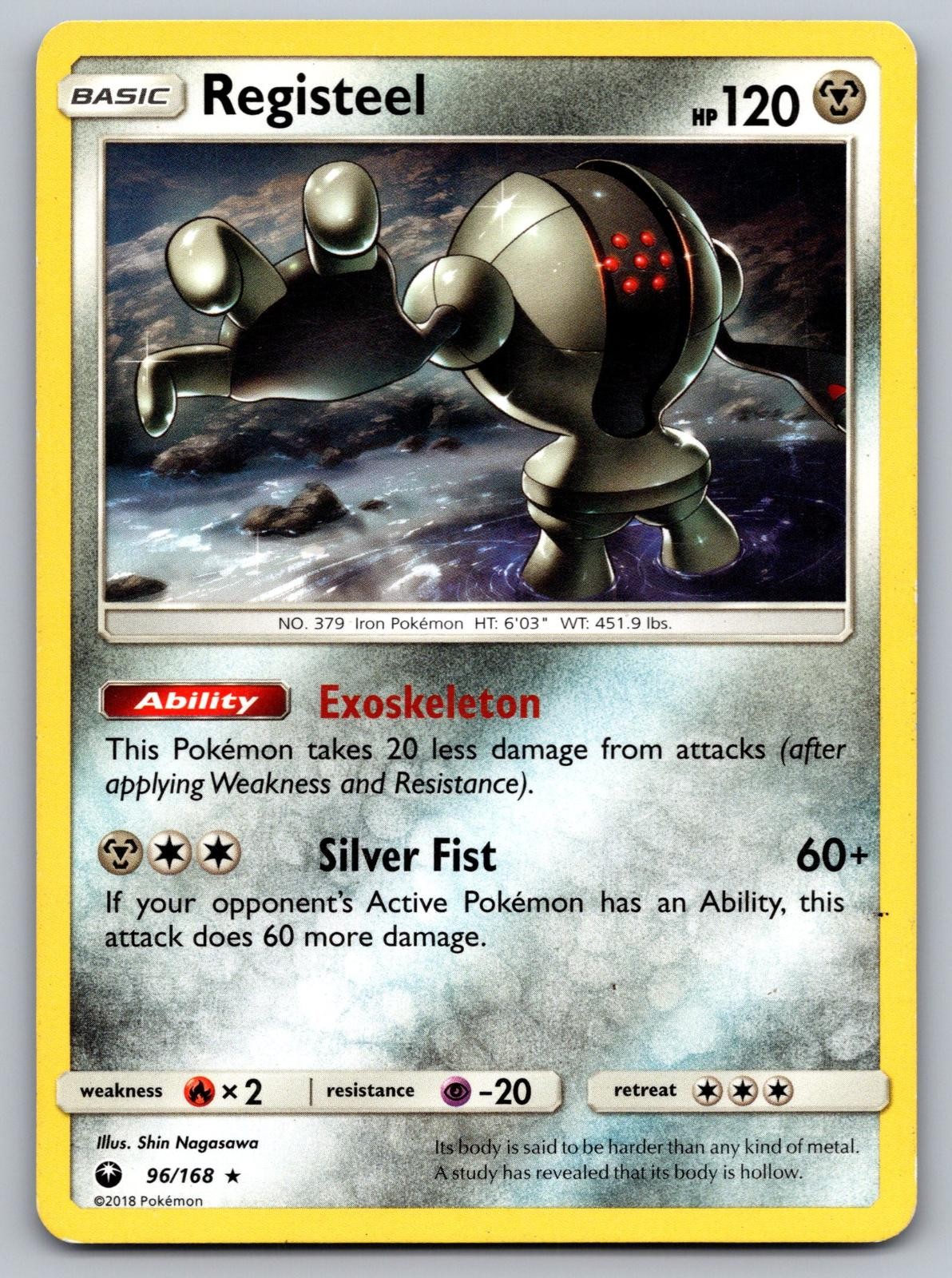 Registeel 96/168 Celestial Storm Pokemon Moderately Played