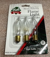  Christmas Clear Replacement Flame Candle Bul...