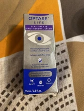 Optase LIFE Sensitive Eye Daily Renewal Cream, 15ml New Damaged Box